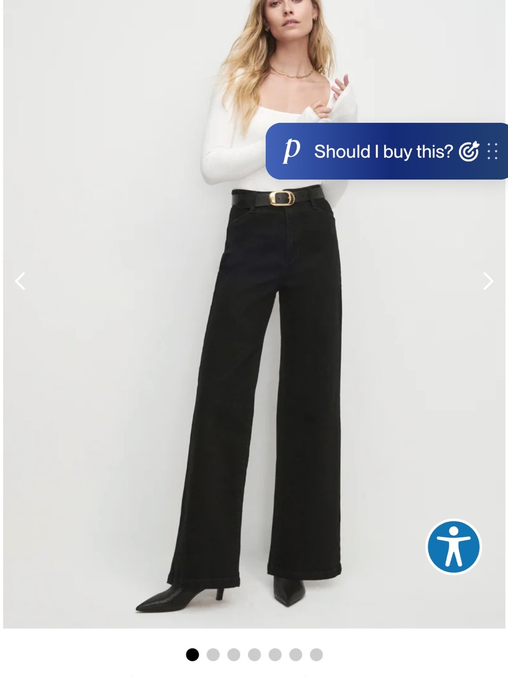 Favorite Daughter The Mischa Wide-Leg Black Women’s Jeans. Size 24